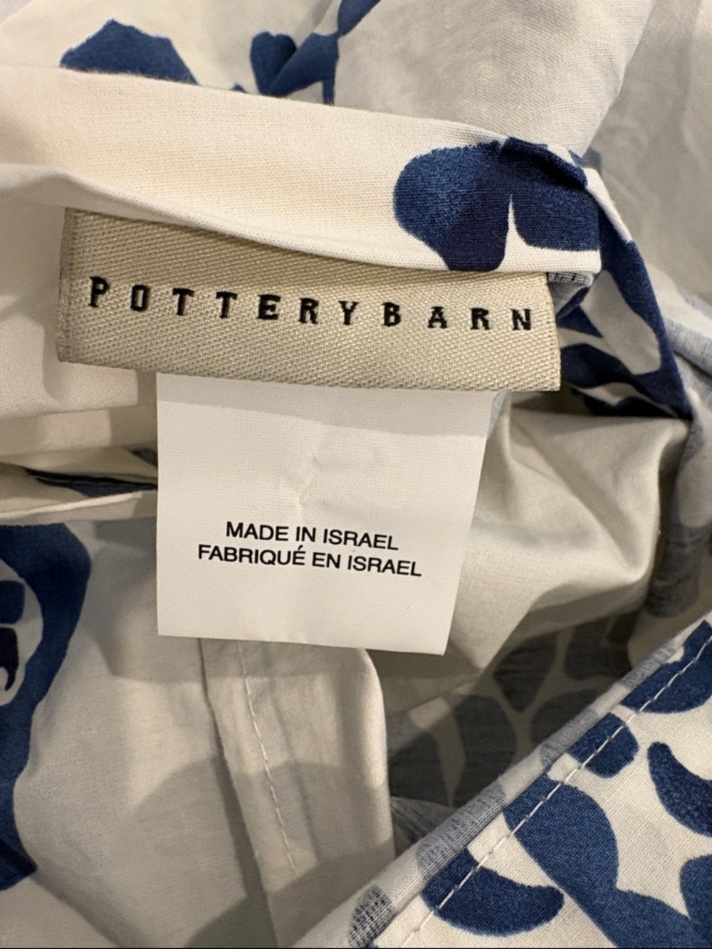 Pottery Barn Pillow Shams Blue and White - Set of 2 - Picture 3 of 4